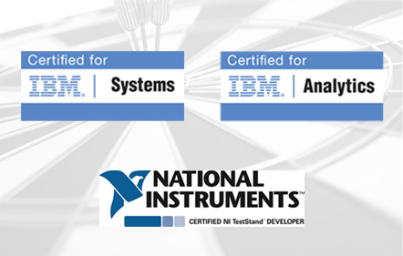 Certificaciones de IBM y National Instruments